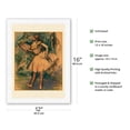 thumbnail image 2 of Dancer with a Fan - From an Original Color Painting by Edgar Degas c.1890 - Japanese Unryu Rice Paper Art Print (Unframed) 12 x 16 in, 2 of 4