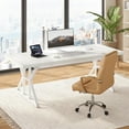 thumbnail image 2 of Tribesigns 70.9-Inch Executive Office Desk, Large Computer Work Desk for Home Office (White), 2 of 4