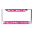 thumbnail image 1 of Last Place Fantasy Football I Suck Chrome License Plate Frame, 1 of 1