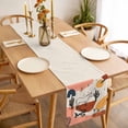 thumbnail image 3 of Table Runner 36 Inches Long for Kitchen Dining, Western Boho Dresser Scarf Farmhouse, Dining Table Decorations for Wedding/Parties, Modern Abstract Horse Cactus Plant Offwhite 13 x 36 In, 3 of 8