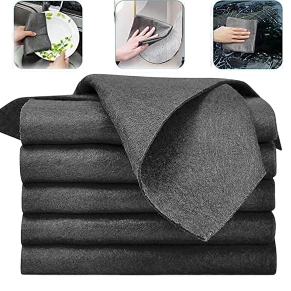 5/10/15 PCS Thickened Magic Cleaning Cloth,Streak-Free Microfiber, 8x Absorption Lint-Resistant Reusable for Car/Glass/Mirror