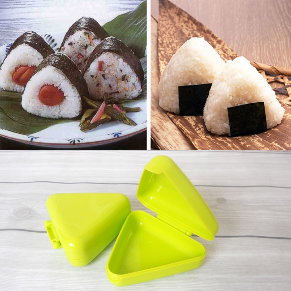 Trilater Form for Onigiri Rice Ball Sushi Maker Non-Stick Kitchen Sushi  Making Kit Seaweed Press Device Mold For Kids Beginner