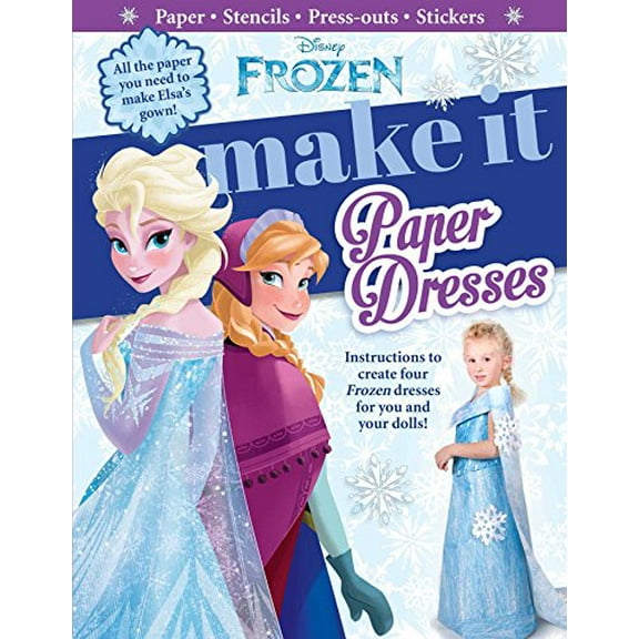 Pre-Owned Disney Frozen: Make It Paper Dresses Hardcover
