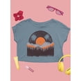thumbnail image 2 of Record Mountains Graphic Tee Crop Tee Women's, 2 of 4