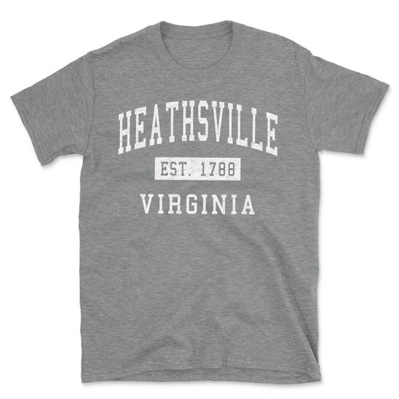 Heathsville Virginia Classic Established Men's Cotton T-Shirt
