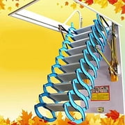 TECHTONGDA Folding Ladder Loft Stairs/Wall Mounted Folding Ladder Loft Stairs Attic for Folding Ladder Blue 47.2427.56in Loft Wall Ladder Stairs