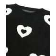 thumbnail image 5 of Sweaters for Women Crewneck Cute Heart Knitted Sweaters Winter Warm Pullover Sweaters Alsol Lamesa, 5 of 6