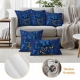 thumbnail image 6 of Pack of 2 Outdoor Pillow Covers 24x24 Inch Waterproof Blue Butterfly Throw Pillow Covers,Decorative Couch Pillow Shams Protectors Farmhouse Modern Nature Animals Art Patio Pillowcases Cushion Covers, 6 of 8