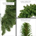 thumbnail image 5 of Red Sleigh Sequoia Fir Commercial-Grade Traditional Christmas Wreath and Matching Christmas Garland Greenery (14" x 9 ft Garland, Unlit), 5 of 6