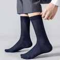 thumbnail image 4 of Sookeceks 6 Pairs Thin Modal Crew Socks for Men, Soft Breathable Lightweight Trouser Socks for Casual Size 7-11, 4 of 11