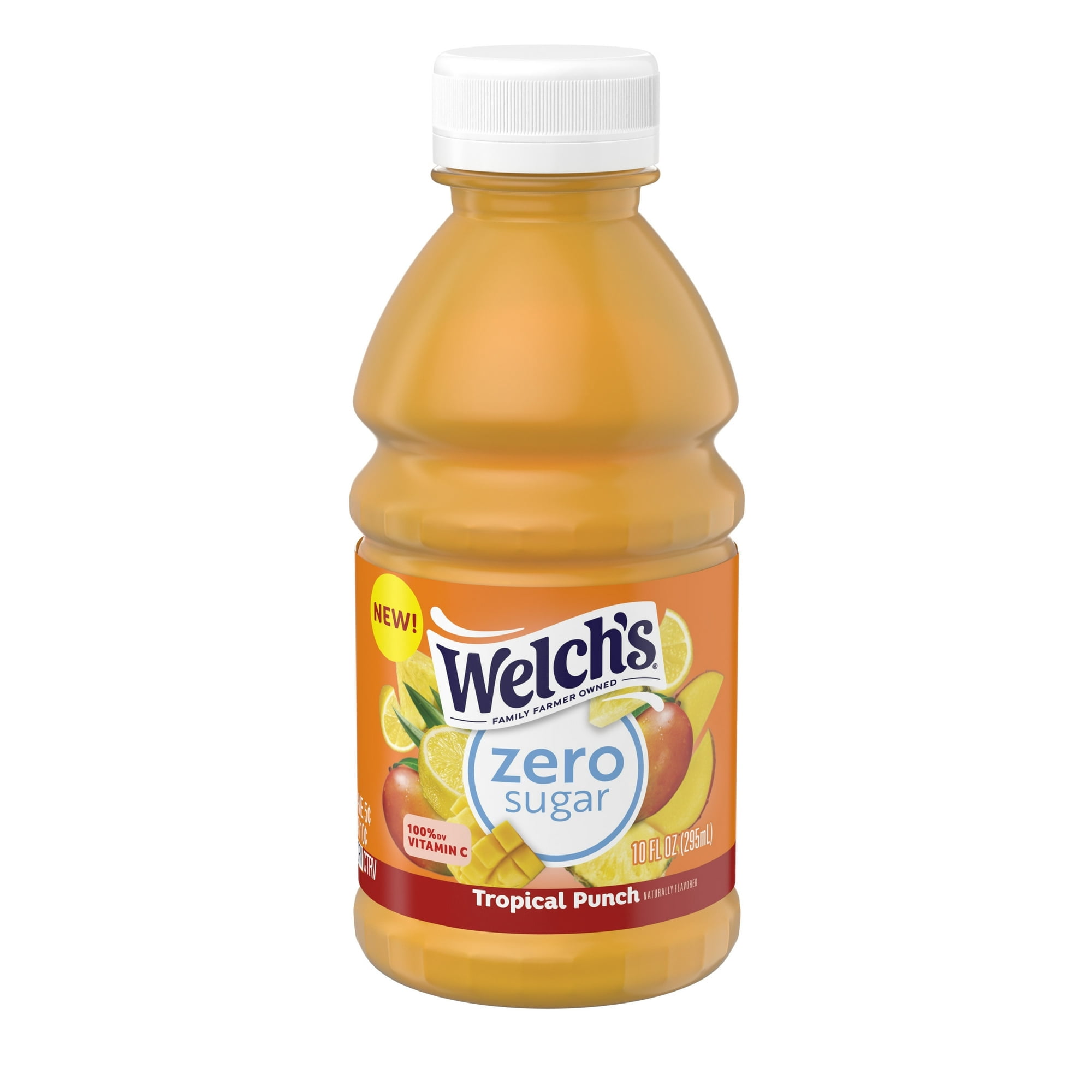 ( 2 Box ) WELCH'S 10 FL OZ ZERO SUGAR DRINK - TROPICAL PUNCH