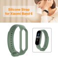 thumbnail image 1 of Correa de silicona para reloj inteligente para Mi Band 6/6 NFC/5 (verde claro), 1 of 6