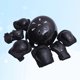 thumbnail image 2 of protectores de rodillas, codos y muñecas para niños, sin casco, para patinaje sobre ruedas, monopatín, ciclismo (talla S, negro), 2 of 8