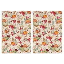 Fall Kitchen Towels Set Of 2, Absorbent and Soft Dish Towels for Farmhouse Decor, Country Kitchen.