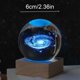 thumbnail image 2 of Luz nocturna de bola de cristal de galaxia 3d, regalos de cumpleaños creativos, Base de madera USB, regalo para sala de estar y dormitorio, 2 of 4