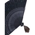 thumbnail image 4 of Abanico plegable chino Apuakthei, abanico plegable con diseño de pavo real, abanico de bambú, abanico de bambú, 4 of 6