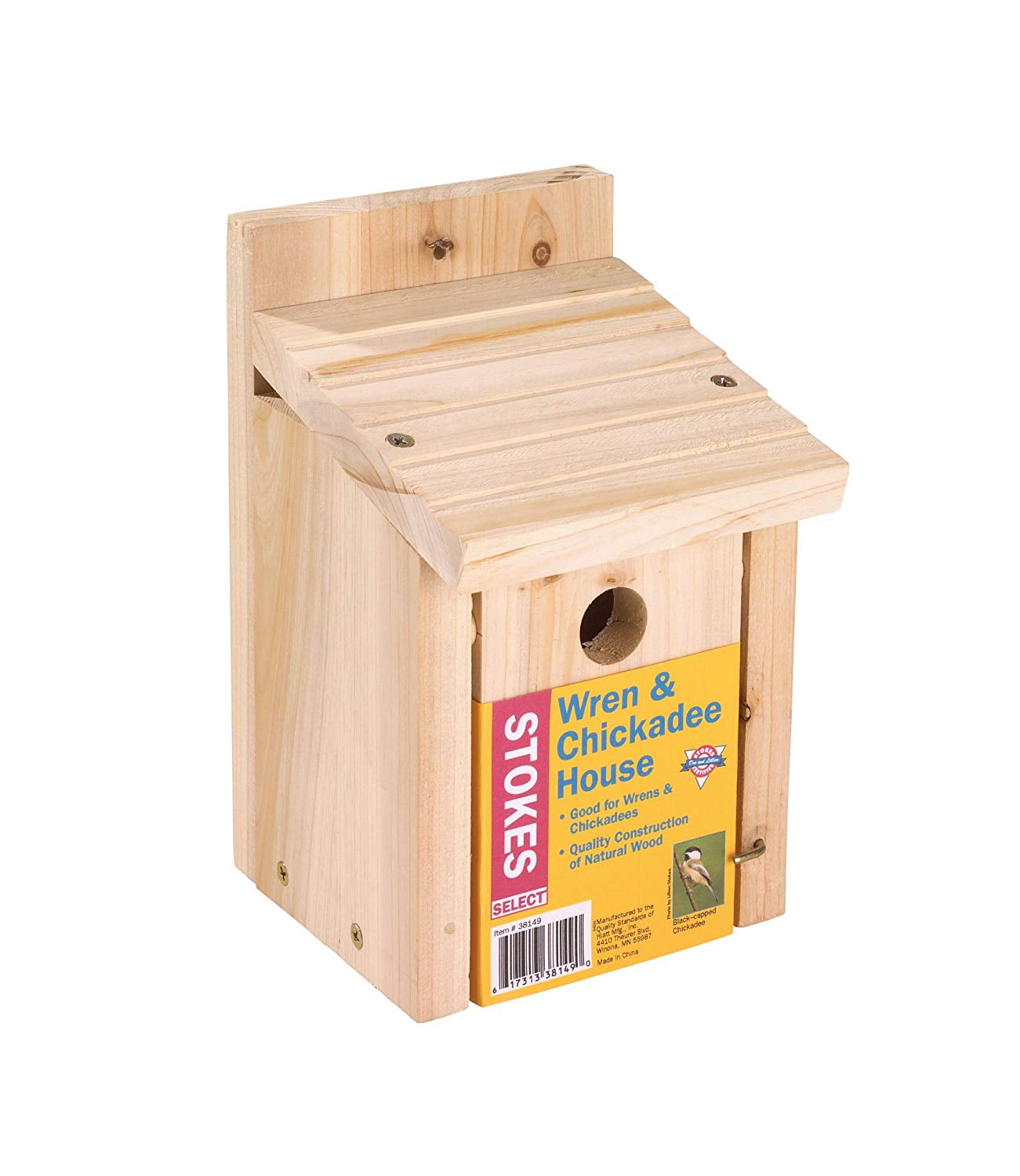 100% FSC Wren Bird House scatola Birdhouse-in legno W APEX BITUME TETTO 