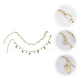 thumbnail image 2 of MasteelfCA 2Pcs All-match Ankle Chain Dainty Layered Ankle Chain Elegant Ankle Bracelets, 2 of 8