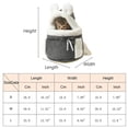 thumbnail image 3 of Outdoor Travel Chihuahua Puppy Dog Carrier Bacpack Winter Warm Pet Carrying Bags for Small Dogs Yorkshire Cat Nest mascotas Home (Brown,L-suit 3-5kg), 3 of 7