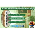 thumbnail image 3 of 2 Pack Single Sided Address Numbers for House Signs, Customized Vertical 911 Emergency Mailbox/House Numbers/Letters Signs, Silk Screened Highly Reflective Pre Drilled Aluminum Signs (3x10, Bronze), 3 of 7