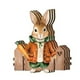 thumbnail image 1 of Decoraciones retro de Pascua de madera Conejo de madera hueco Granja rural Decoraciones de Pascua para el hogar Adecuado para la decoración de árboles, fiestas familiares, 1 of 5