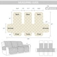 thumbnail image 2 of Housse de Sofa Inclinable, Housses de Canapé Inclinable, Housse de Canapé Inclinable à Mouvement Protecteur de Meuble avec Sangles Élastiques (Standard 3 Places, Gris Pâle, 2 of 6