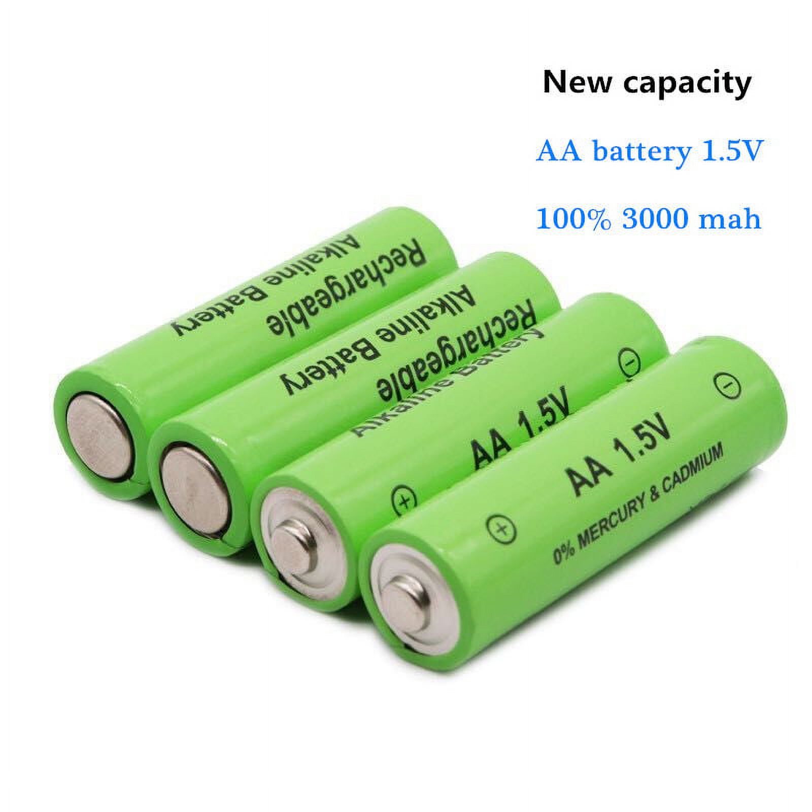 1.5V Alkaline AA Rechargeable Battery Cell for Shaver, LED Lighting, Wireless Microphone, Cordless Phone, etc(16PCS AA)