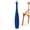 Blue, variant on Leewadee Large Blue Home Decor Floor Vase - Wooden 34 inch Tall Farmhouse Decor Flower Holder For Fake Plant And Pampas Grass