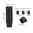thumbnail image 3 of Universal Aluminum Alloy Manual Car Gear Shifter Shift Knobs Set Black with 3 Adapter, 3 of 6