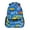 Construction Trucks and Clouds, variant on School Backpack Lightweight Multipocket College High Middle Student Bag 15L Dachshund and Cherry