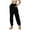 Black, variant on Women's Casual Drawstring Utility Joggers Pocket Trousers Comfortable Long Length Everyday Wear Bottoms Blue S