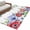 White, variant on Independence Day 2'x6' Runner Rugs for Hallway Kitchen Bedside Non Slip Washable, Retro Red Blue Flowers Leaves Plants Entryway Rug Runners with Rubber Backing, Long Carpet Runner for Laundry Room