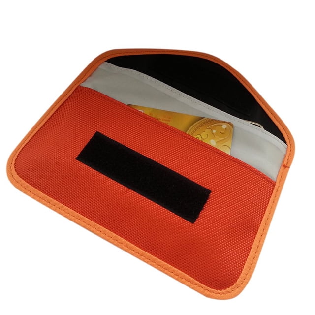 Bolsa de almacenamiento de teléfono móvil Bloqueador de RFID Teléfono móvil Singal Blindaje Cartera Llave Estuche para tarjeta de crédito Estuche Vogacara TX1117-08