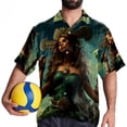 thumbnail image 4 of Saint Patrick's Day Men's Short Sleeve Poplin Shirt, Casual Printed Button Down Summer Beach Shirt - Unisex, 4 of 6