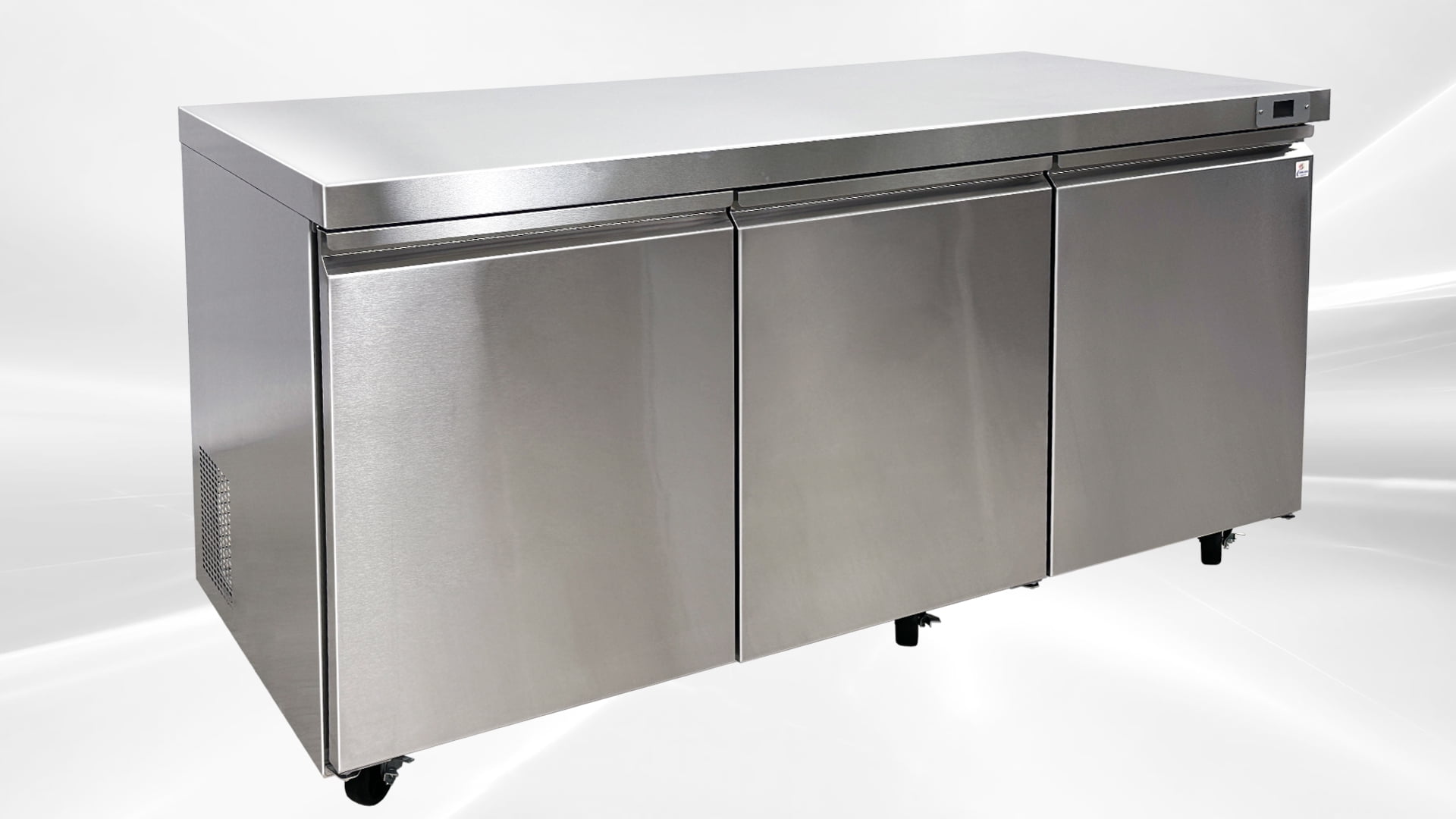 Cooler Depot 72 In. 16.6 Cu.ft Stainless Steel Undercounter Freezer TUC72F, NSF Certified
