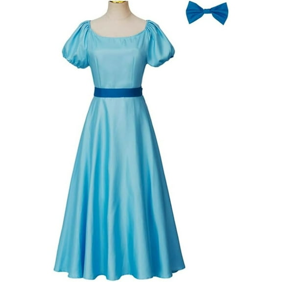 Women Adult Wendy Disguise Darling Princess Dress Outfit  Carnival Dress