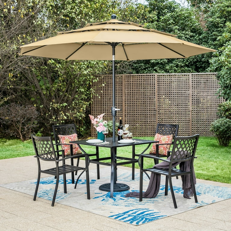 Small patio set with umbrella discount