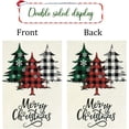 thumbnail image 5 of Merry Christmas Garden Flags 12x18 Double Sided Christmas Tree Yard Flag Burlap Farmhouse Welcome Decorative Flags for Outside Outdoor Lawn Xmas Decoration, 5 of 6