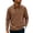 34#Brown, variant on Men's Polo Shirt Solid Color Long Sleeve Moisture Wicking Golf Shirts Quick Dry Lapel Collared Work Shirts