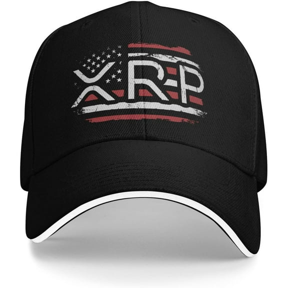 Xrp Ripple Hat Xrp Baseball Cap Novelty Graphic Adjustable Trucker Hats Unisex Black
