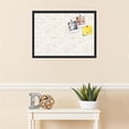 thumbnail image 3 of PinPix 28x20 Custom Cork Bulletin Board White Sand Poster Board Has a Fabric Style Canvas Finish, Framed in White Sand, by ArtToFrames (PinPix-1880), 3 of 5