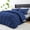Navy & Light Gray, variant on Vccoem 7 Piece Comforter Set King Size, All Season Bed in a Bag, Ultra Soft Bedding with Comforter, Sheets, Pillowcases & Shams, Green