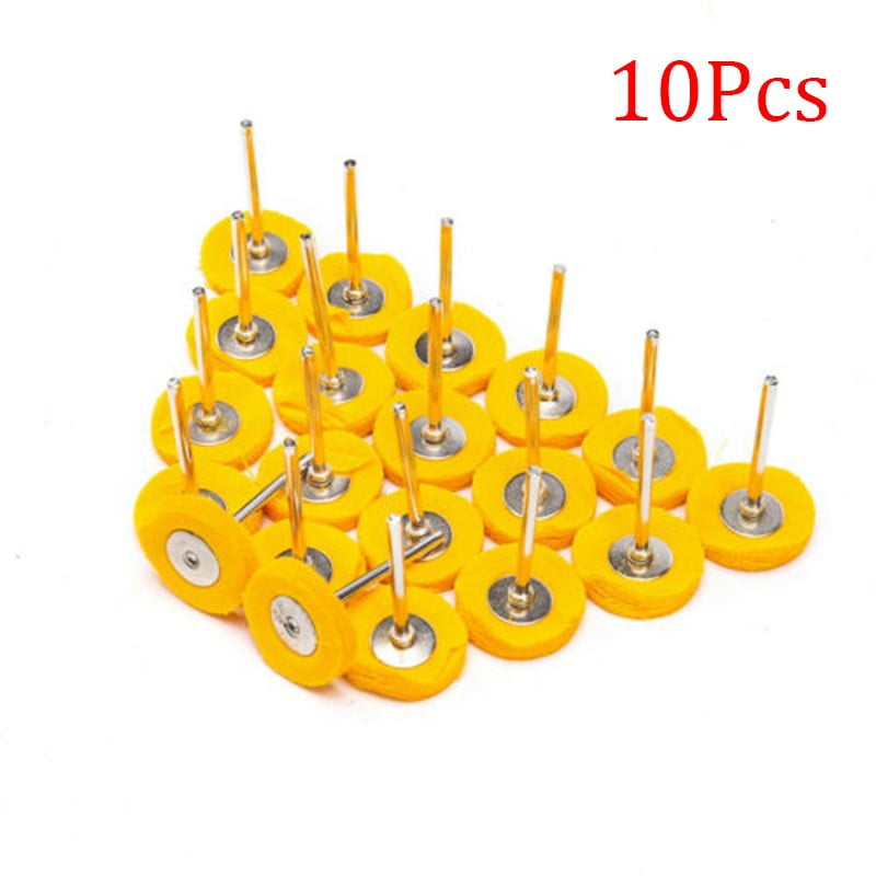 10pcs Car Polisher Polishing Buffing Pads Mop Wheel Drill Kit Stainless Tools