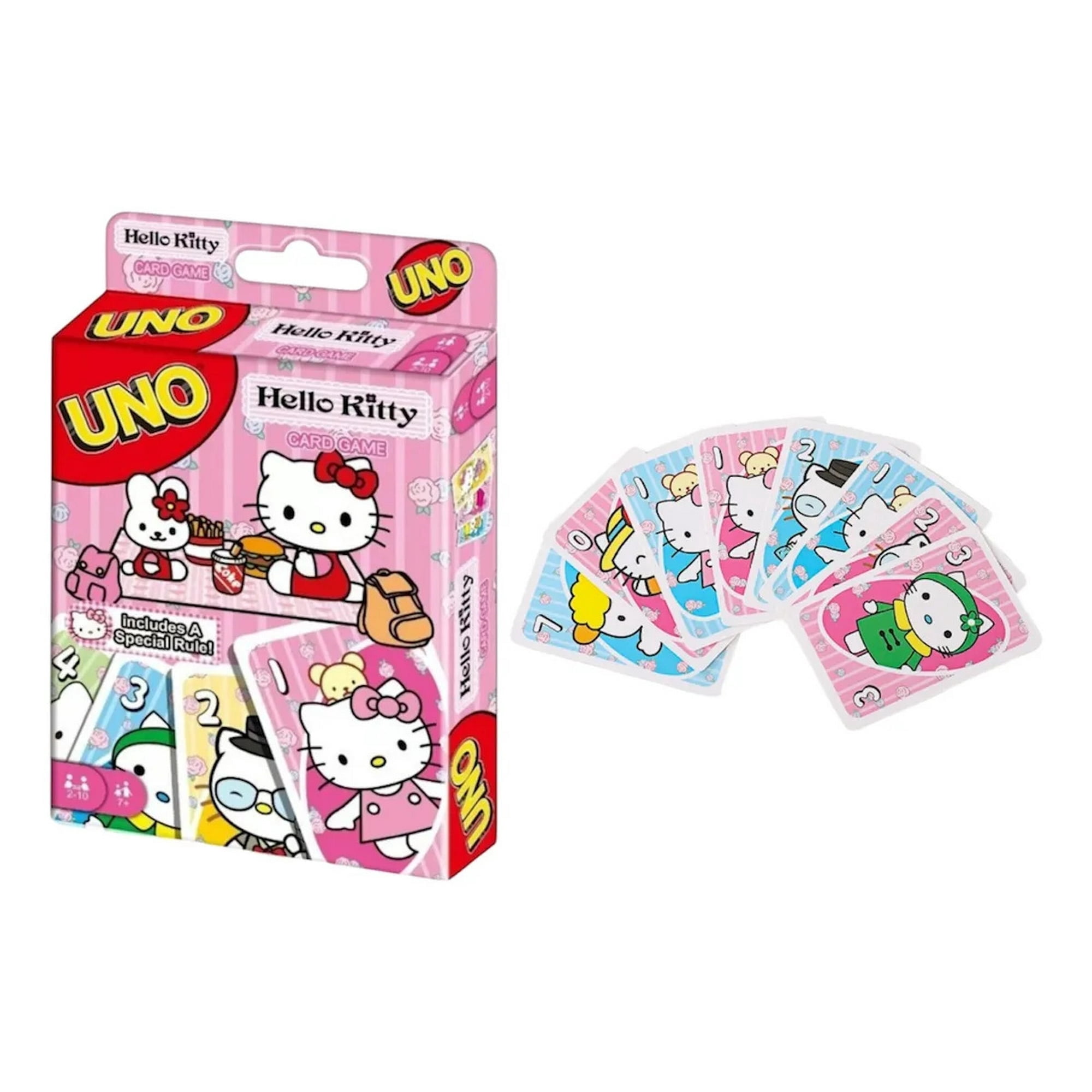 UNO Hello Kitty Card Game for Kids, Adults & Family Game Night | for 2-10 Player