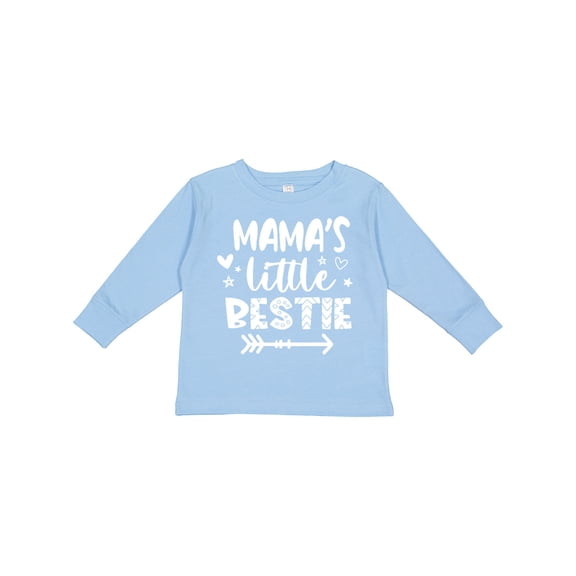 Inktastic Mama's Little Bestie with Arrow and Hearts Boys or Girls Long Sleeve Toddler T-Shirt