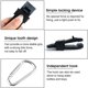 thumbnail image 3 of 12 Piezas Clip Reutilizable para Tienda de Campaña Clip de Lona de Plástico Clips de Lona con 12 Ganchos Clip de Clip a Prueba de Viento para Toldo de Tienda, Camping al Aire Libre, Senderismo, 3 of 5