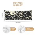 Body Pillow Cover Abstract Cat Faces Pattern Body Pillow Cover with