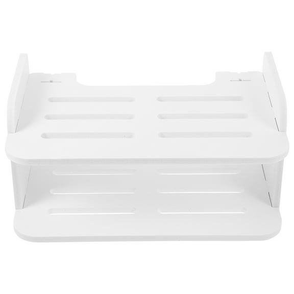 FENGGUIQU 1 Set of Floating Shelves for Wall White Wooden Storage Bracket for Small Items