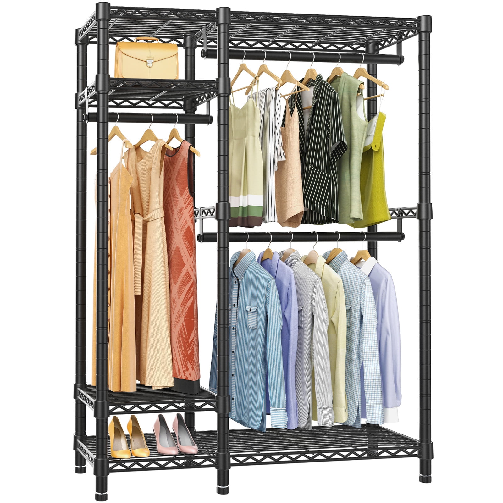 VIPEK V2S Garment Clothes Rack Storage Rack, Max Load 650LBS, Black