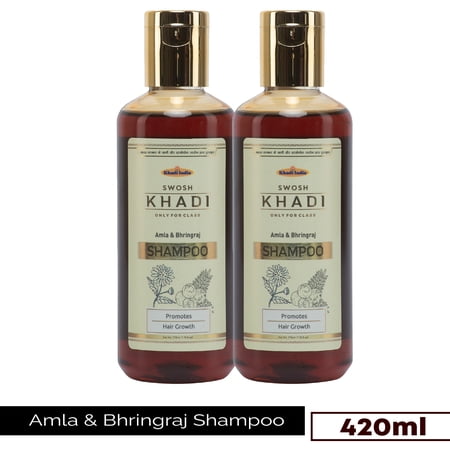 SWOSH Amla & Bhringraj Hair Cleanser pack of 2(7.10 fl oz) for Hair Fall Control